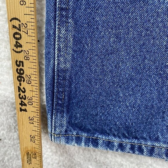 Carhartt Jeans Mens 42x32 Blue Actual 40x32 Relaxed Fit Straight Leg Workwear - Picture 7 of 15